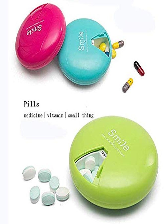 INVODA Pill Organizer Pill Case Portable Pill Container BPA-Free Pill Box 7 Day Weekly Pills Dispenser,7 Compartments Storage Container - Image 5